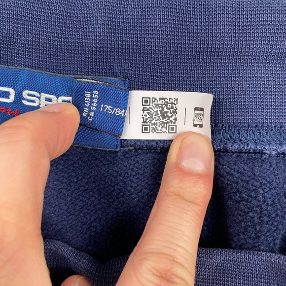 Polo Sport Ralph Lauren Jogger Men's M Red Multi Color block Fleece Pants - Picture 14 of 16